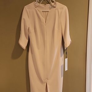 Size 4 Calvin Klein Dress. Light Pink.